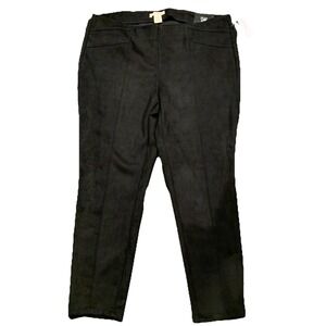 Roz‎ And Ali Retrology Faux Suede Leggings Size 1X NWT
